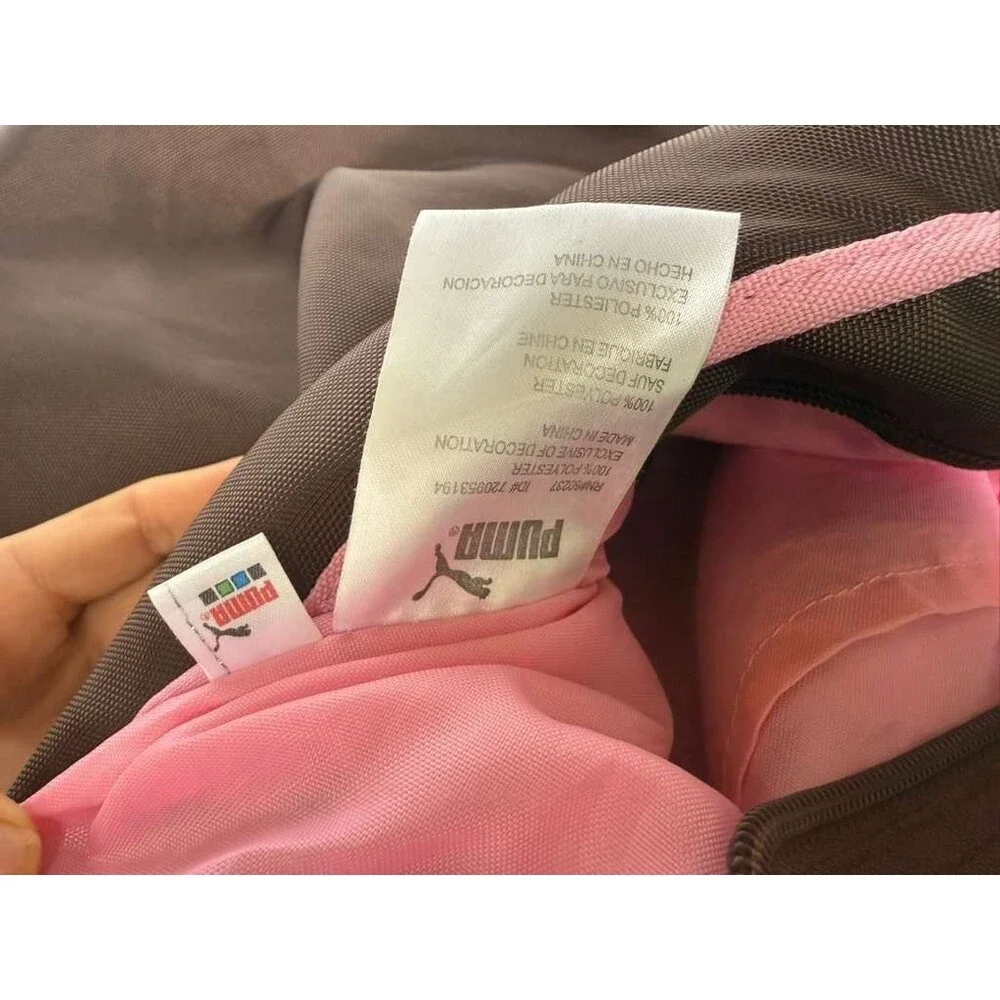 Puma Sport Diaper Bag Brown Pink Baby Changing Bag Large Travel Mommy Bag Multi